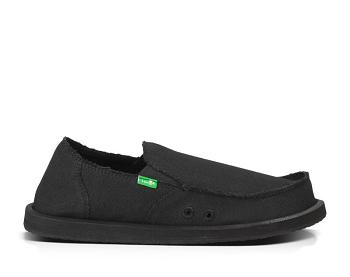 Sanuk Vagabond Men's Shoes Black | Canada 203KOR